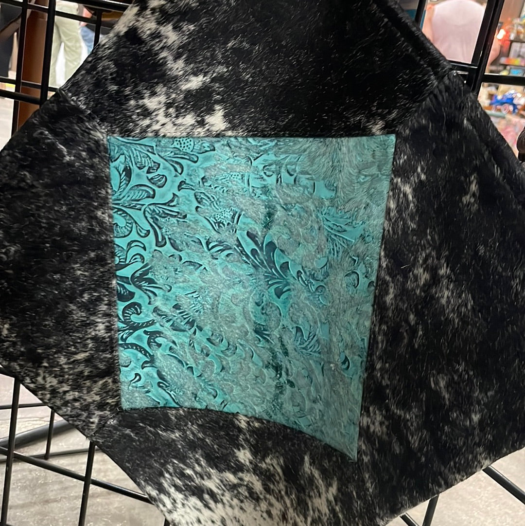 Distressed Turquoise Pillow Case