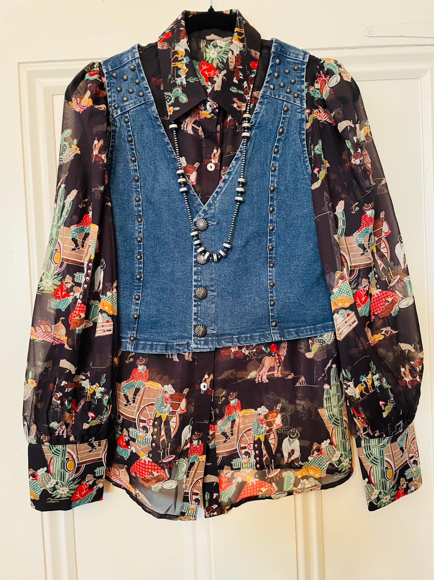 Cowboy Sheer Blouse