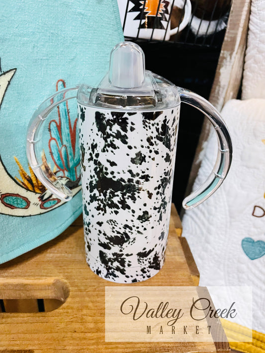 Cow Print Sippy Cup