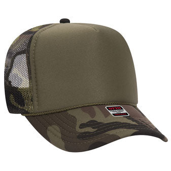 Retro Mascot Trucker Cap | Foam Front with Mesh Back | High Crown