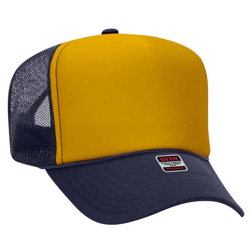Retro Mascot Trucker Cap | Foam Front with Mesh Back | High Crown