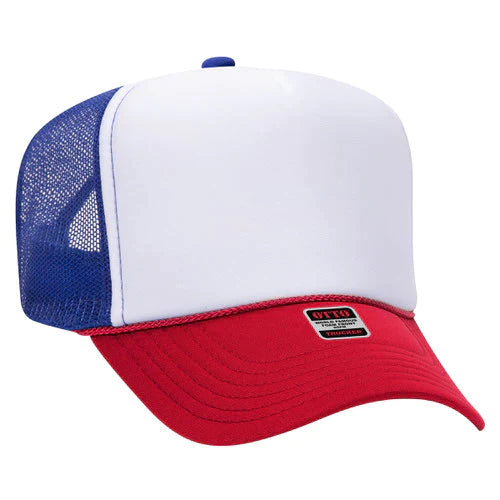 Retro Mascot Trucker Cap | Foam Front with Mesh Back | High Crown