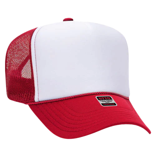 Retro Mascot Trucker Cap | Foam Front with Mesh Back | High Crown