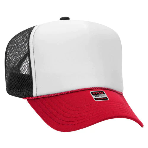 Retro Mascot Trucker Cap | Foam Front with Mesh Back | High Crown