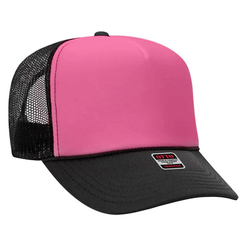Retro Mascot Trucker Cap | Foam Front with Mesh Back | High Crown