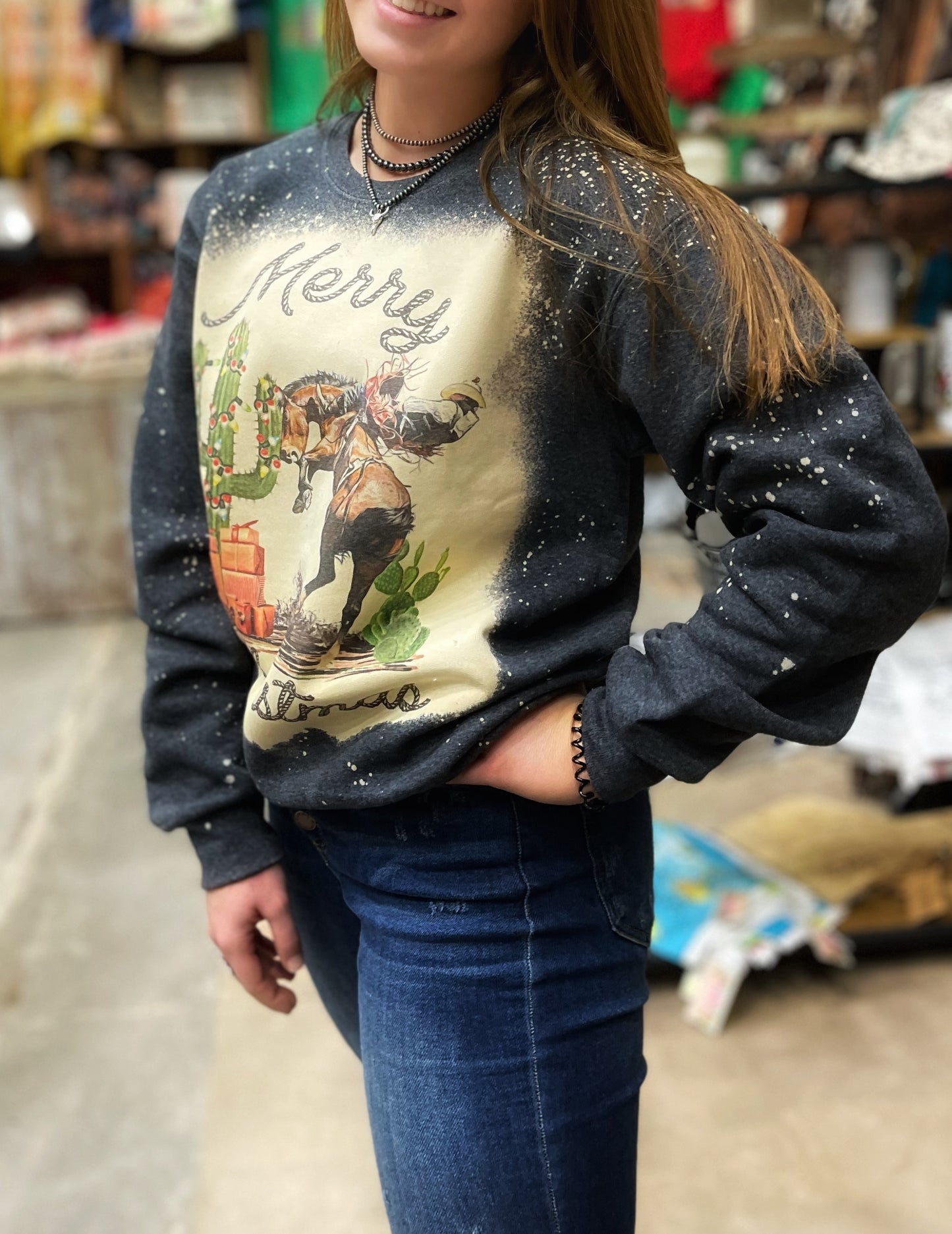 Merry Christmas Buckaroo Sweatshirt