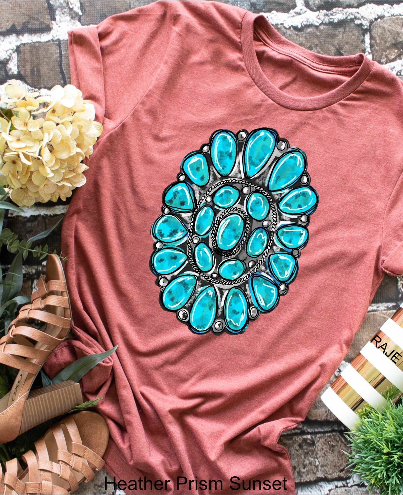Turquoise Concho Tee