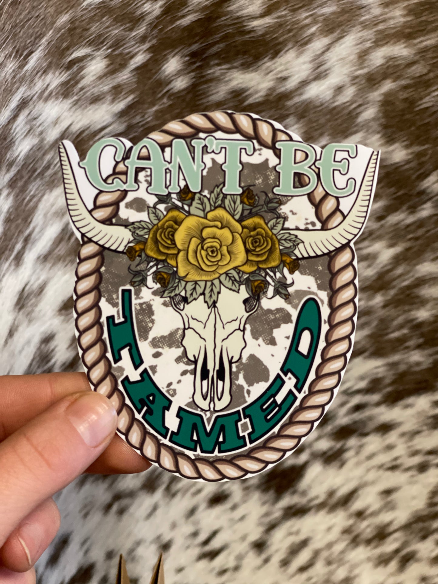 Can’t Be Tamed Sticker