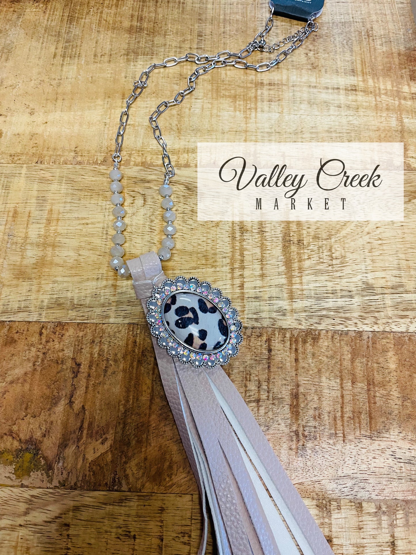 Leopard Tassel Necklace