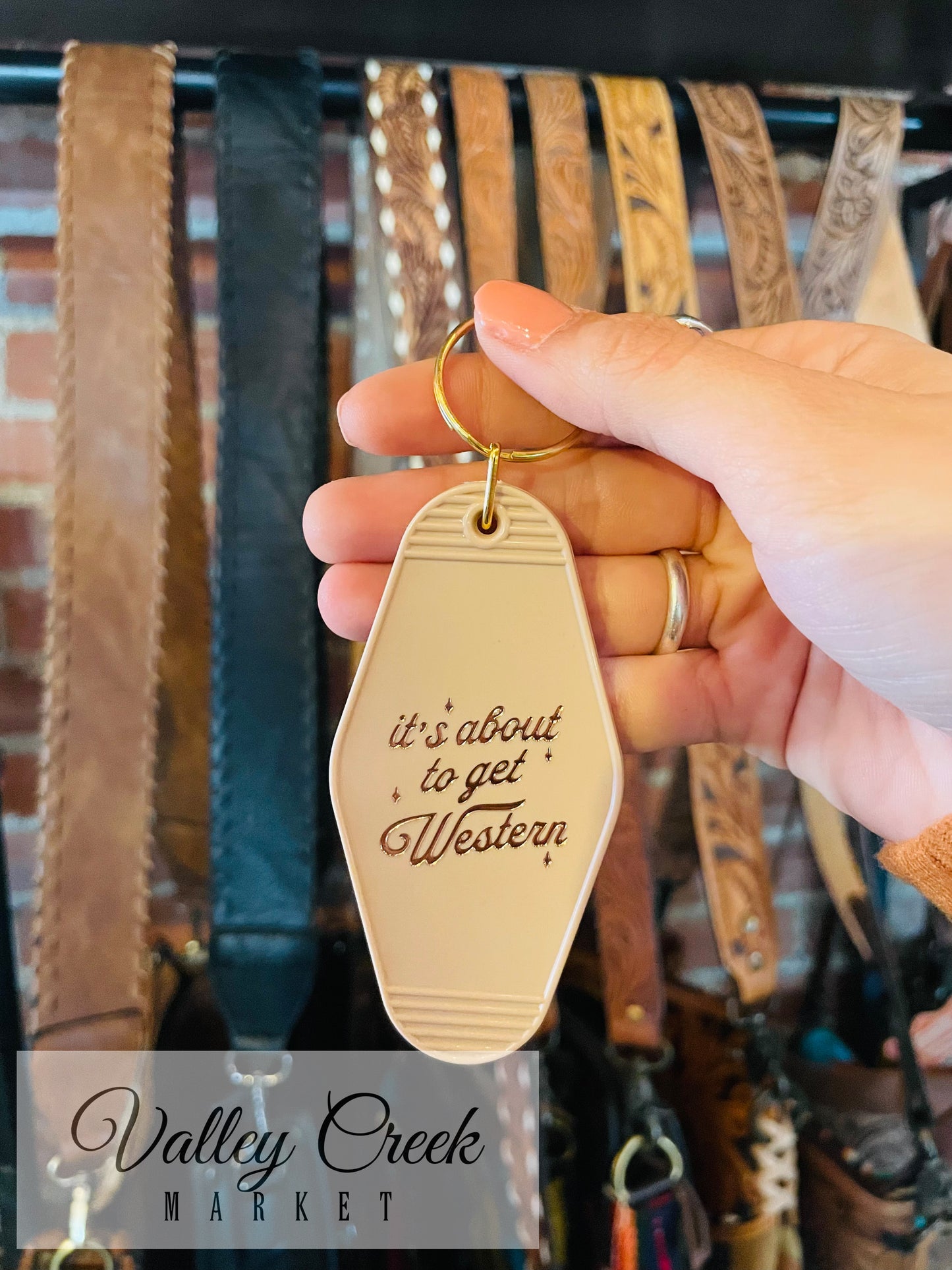 About to Get Western Keychain