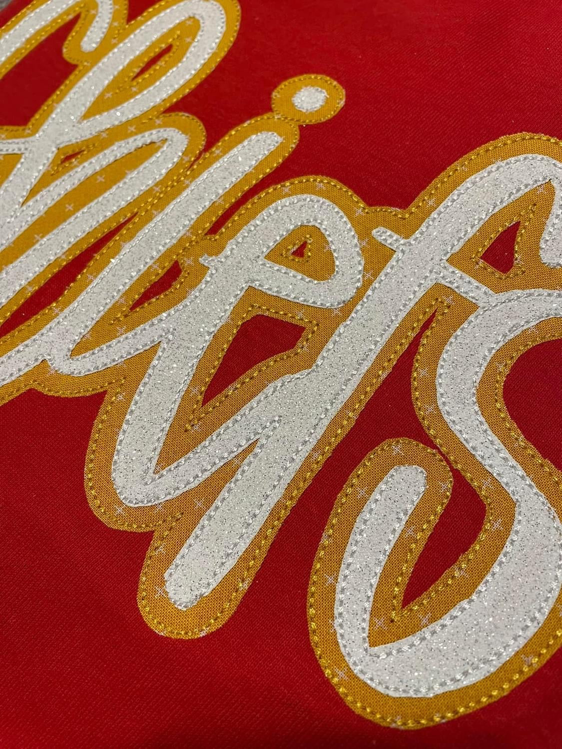 Double Appliqué Script Mascot Shirts