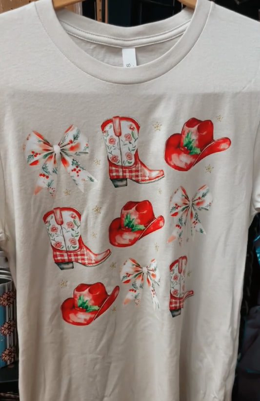 Cowgirl Christmas Graphic Tee