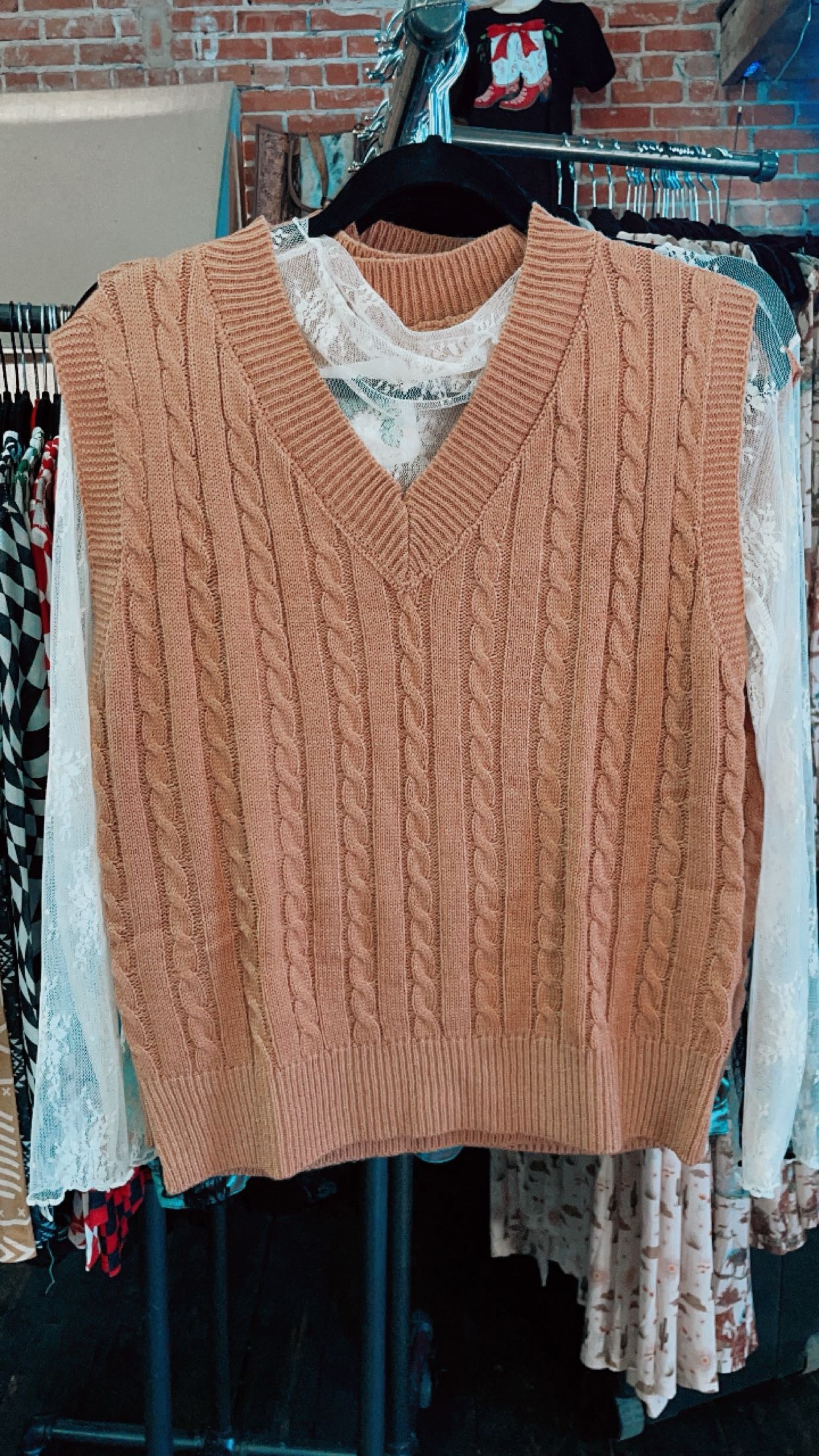 Camel Sweater Vest