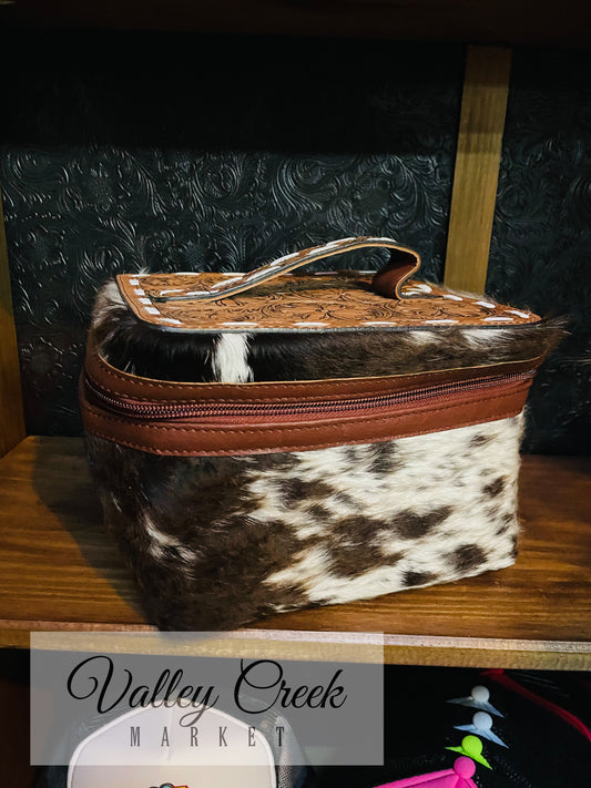 Cowhide Cosmetic Bag