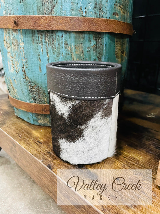 Cowhide Pencil Holder