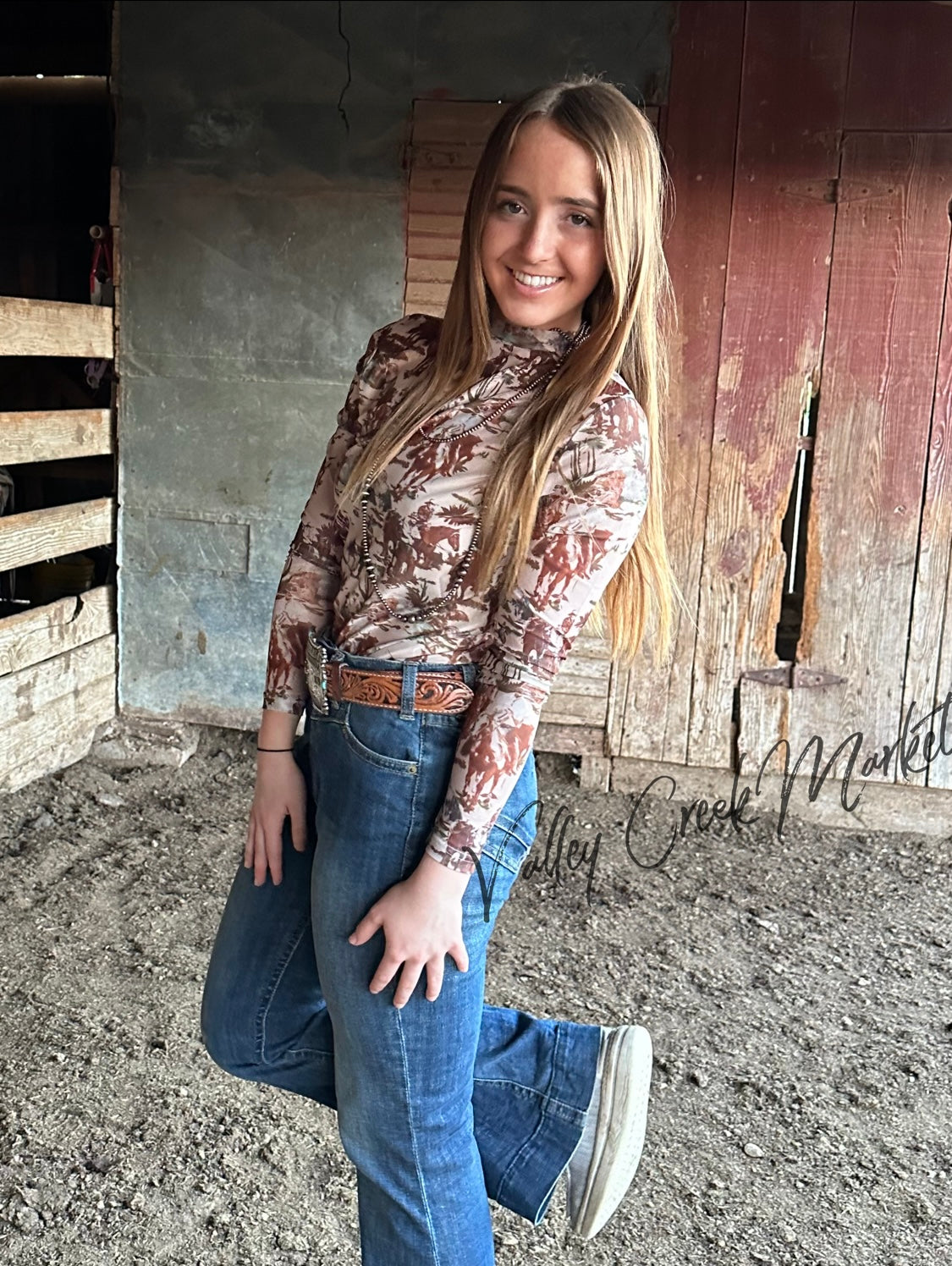 Cowboy Mesh Top