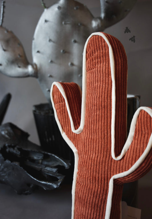 Rust Cactus Pillow
