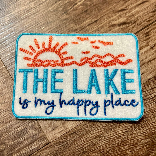 Lake is my happy place patch