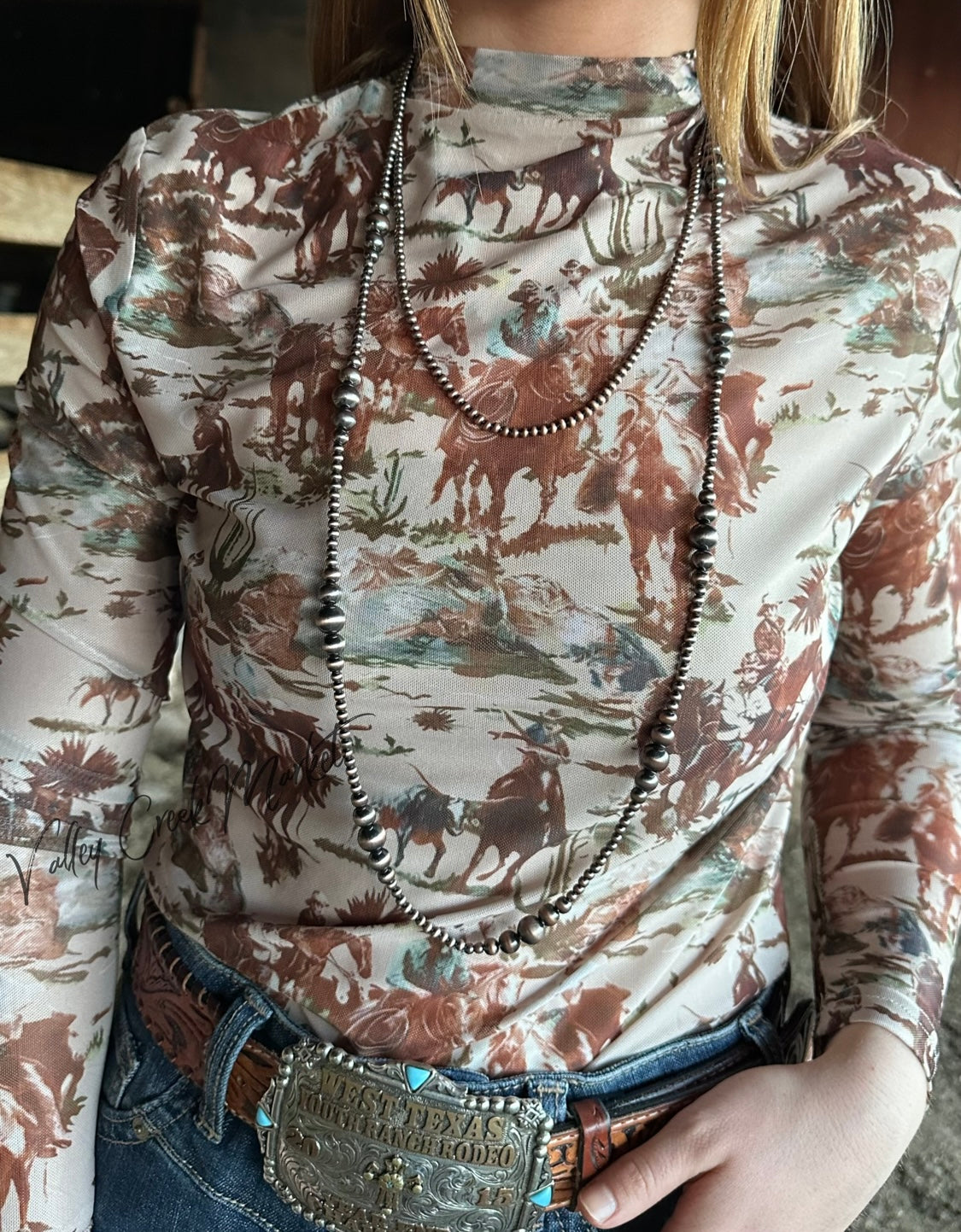 Cowboy Mesh Top