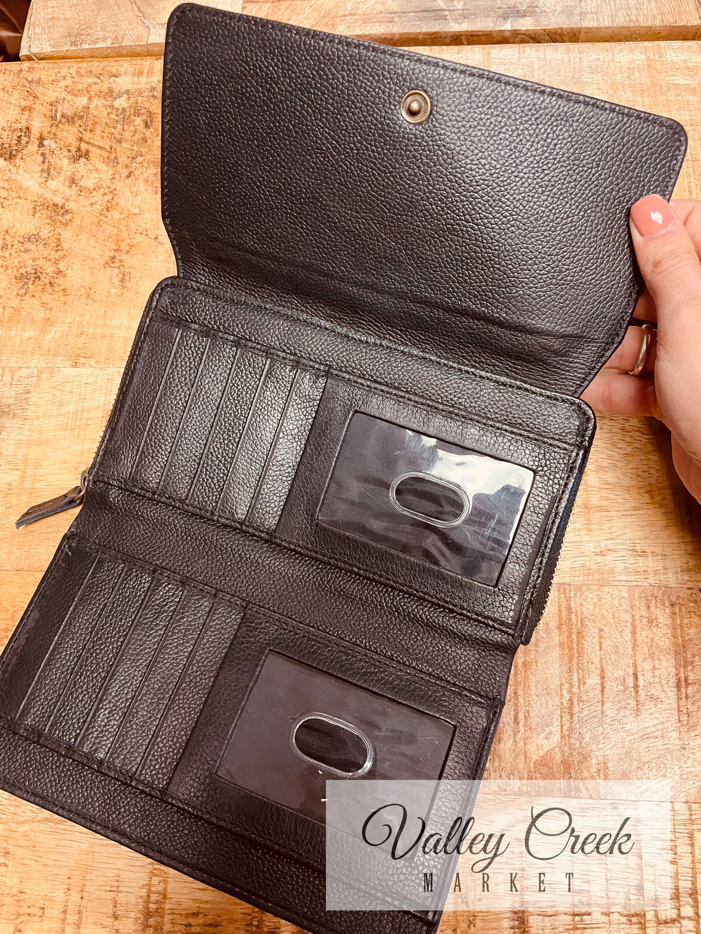Cowhide Tri-Fold Wallet