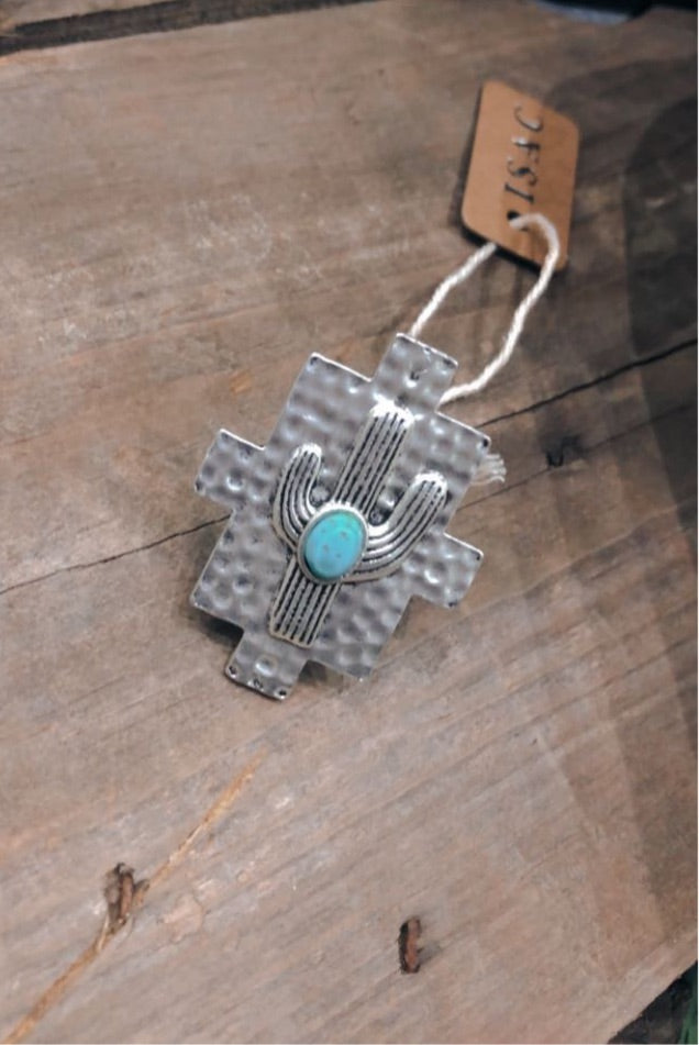 Cactus Aztec Hammered Adjustable Ring